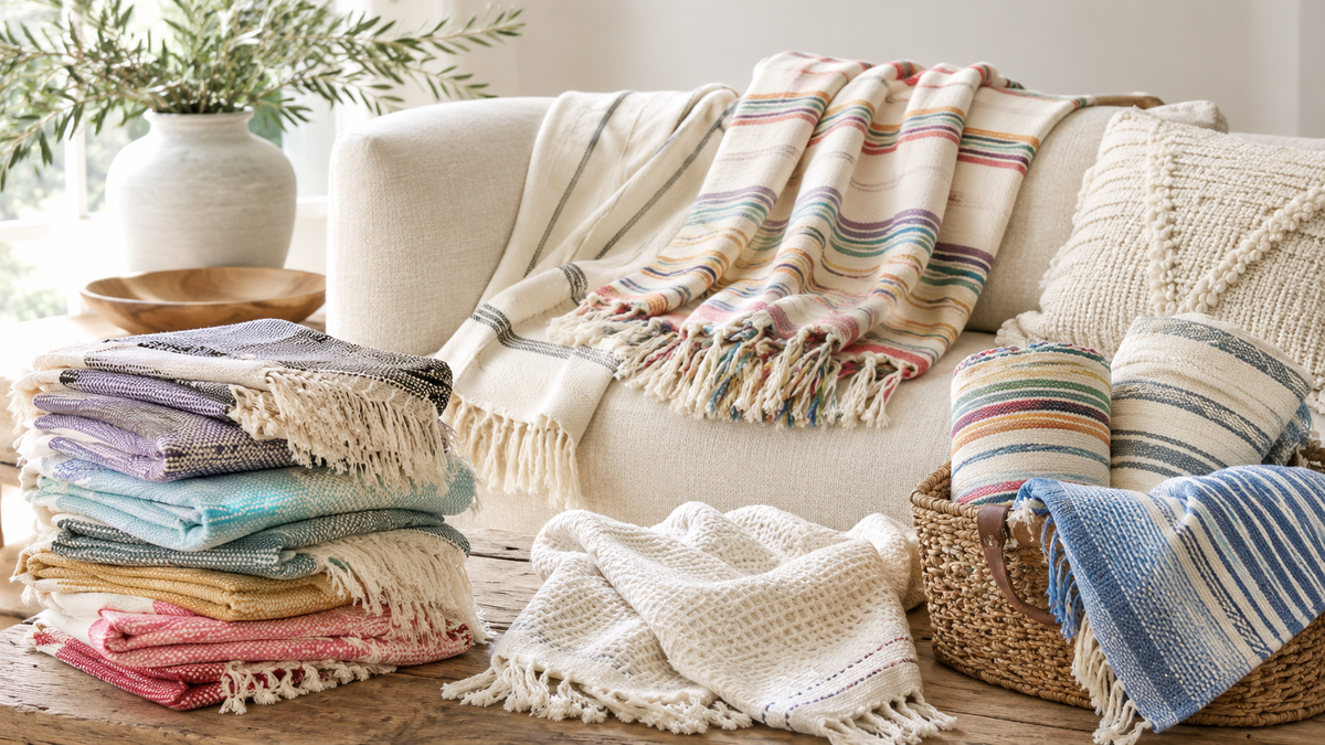 Turkish Throw Blankets & Towels
