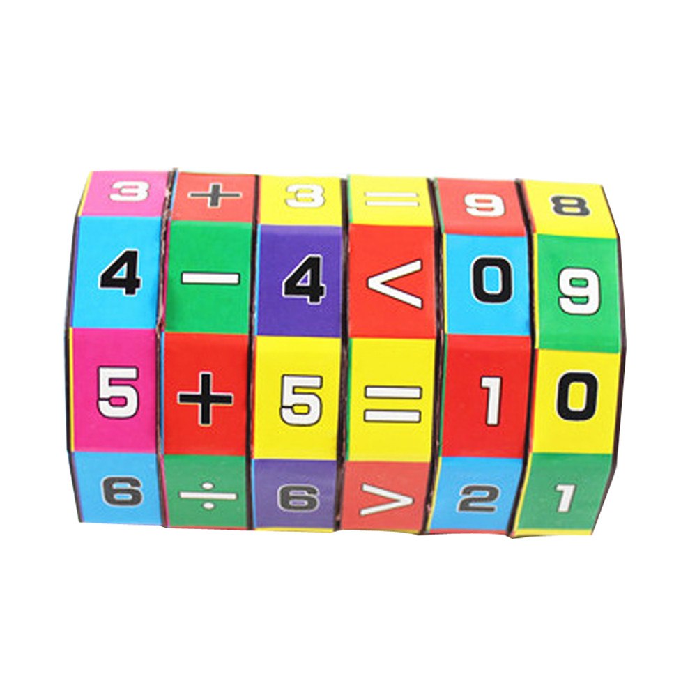 Six-Sided Math Cube for Kids Learning Toy