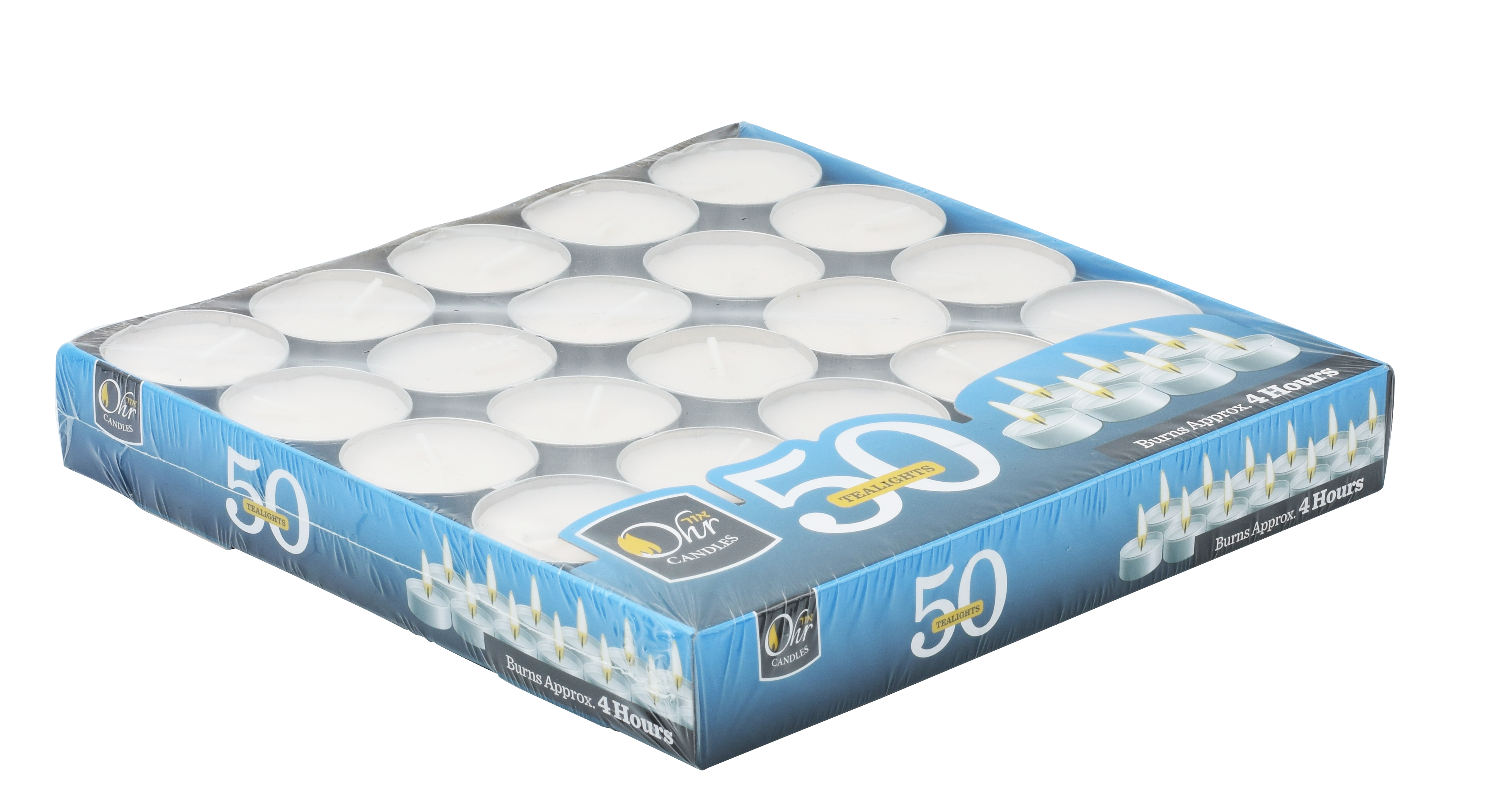 50pk Tealights Plastic-Wrapped