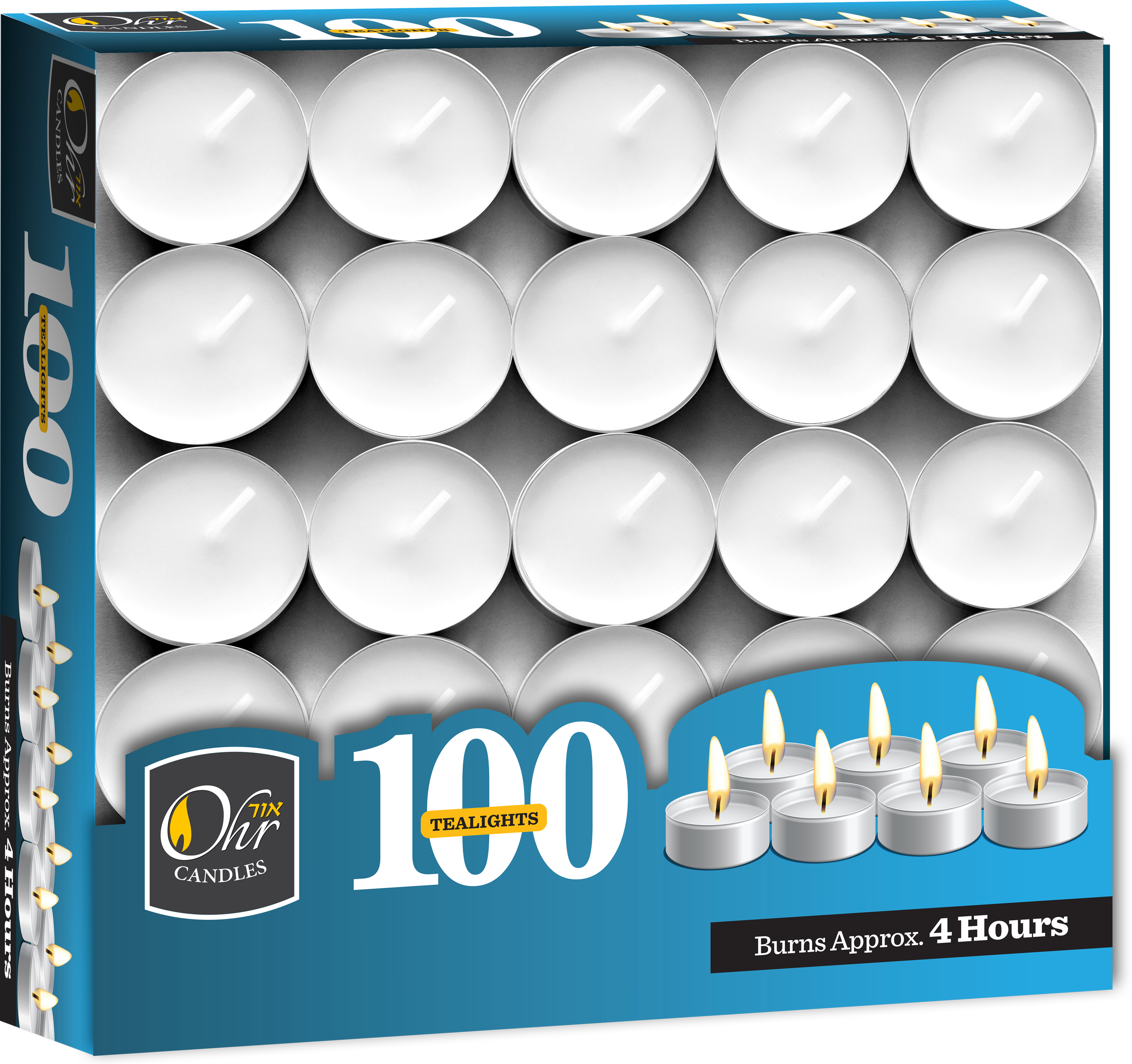 100pk. Tealights Plastic-Wrapped