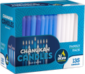Family Pack Chanukah Candles - Blue & White