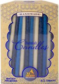 Blue & White Beeswax Candles