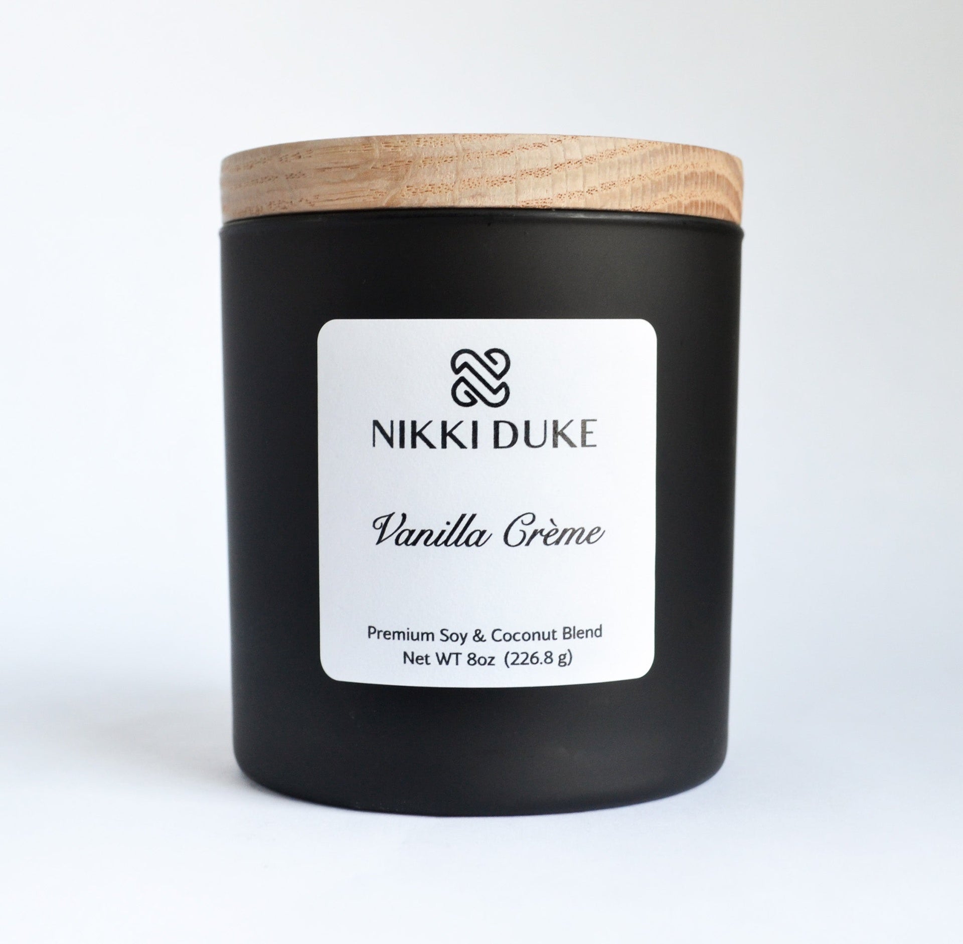 Nikki Duke 8 oz Premium Soy + Coconut Candle Collection with Whipped, Vanilla, and Seasonal Scents