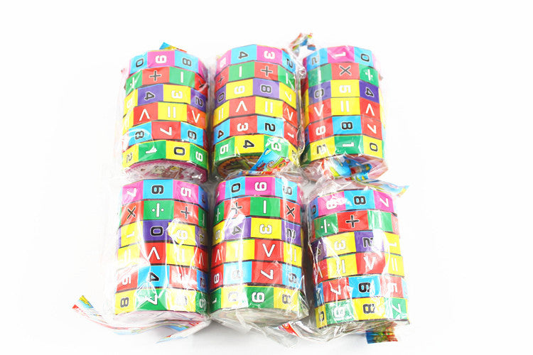 Six-Sided Math Cube for Kids Learning Toy