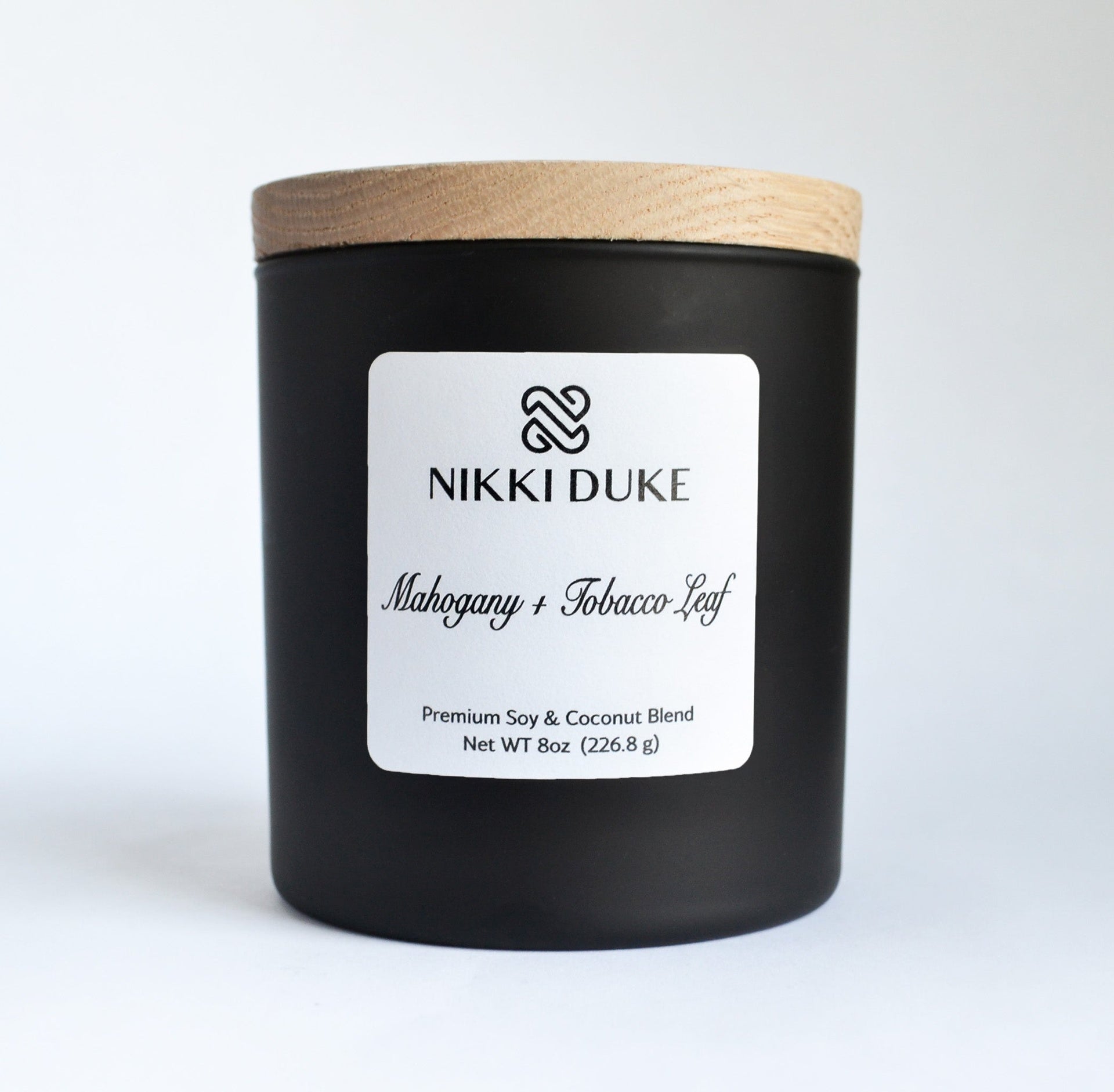 Nikki Duke 8 oz Premium Soy + Coconut Candle Collection with Whipped, Vanilla, and Seasonal Scents