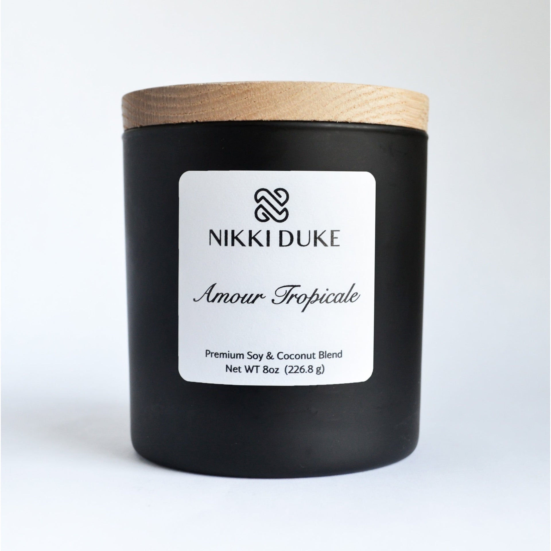 Nikki Duke 8 oz Premium Soy + Coconut Candle Collection with Whipped, Vanilla, and Seasonal Scents