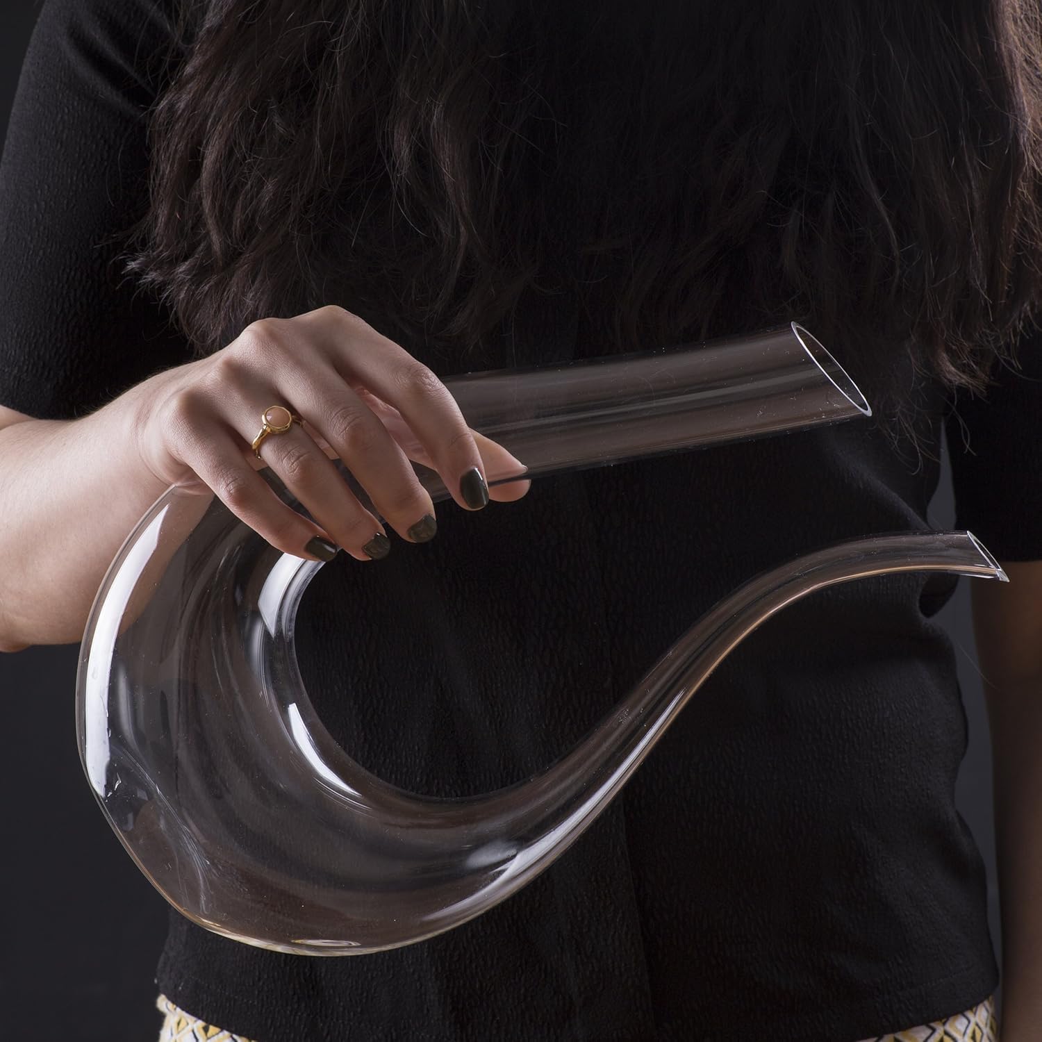 U-Shaped Glass Wine Decanter