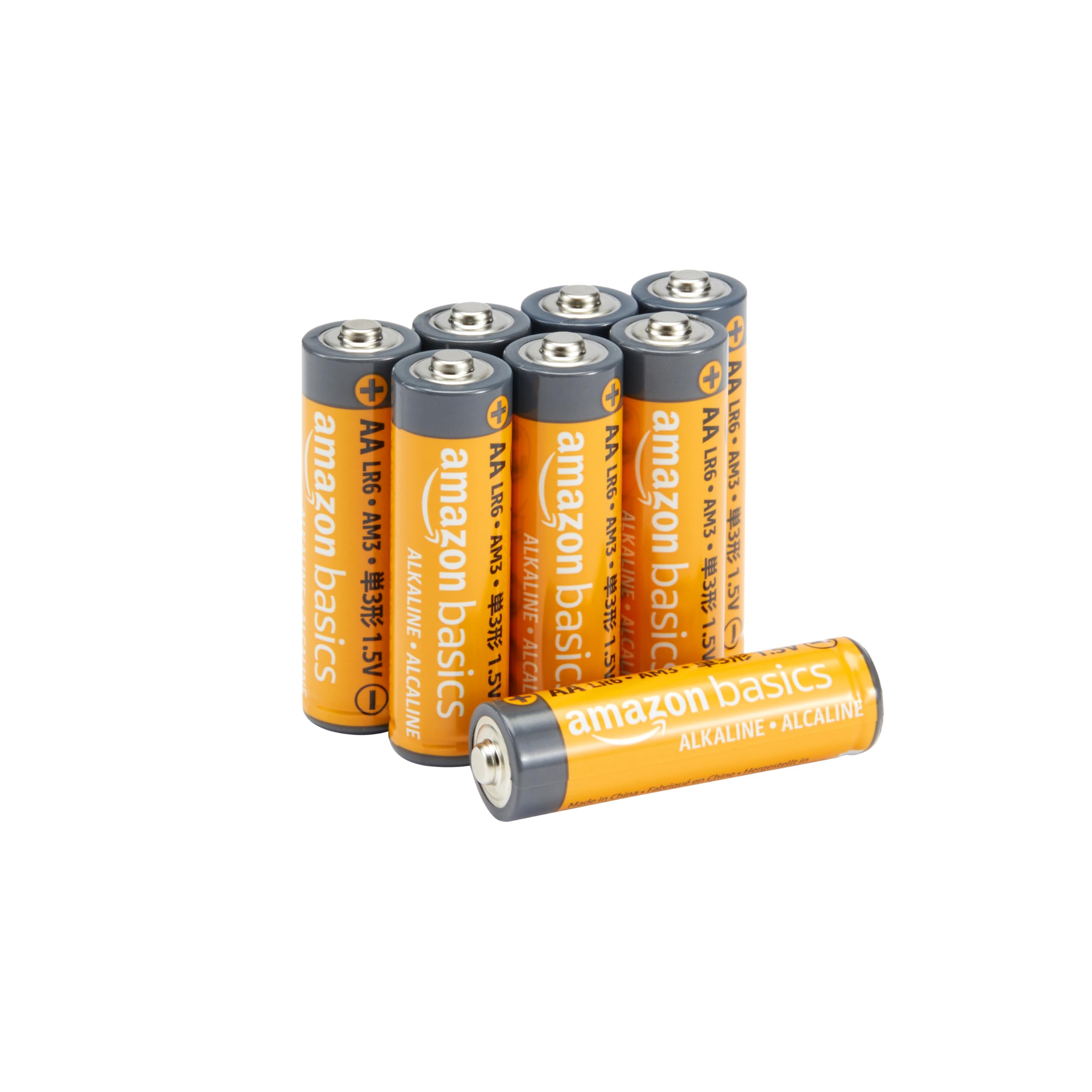 Amazon Basics 20-Pack AA Alkaline Batteries, 1.5 Volt, 10-Year Leak-Free Shelf Life, for Everyday and Household Devices