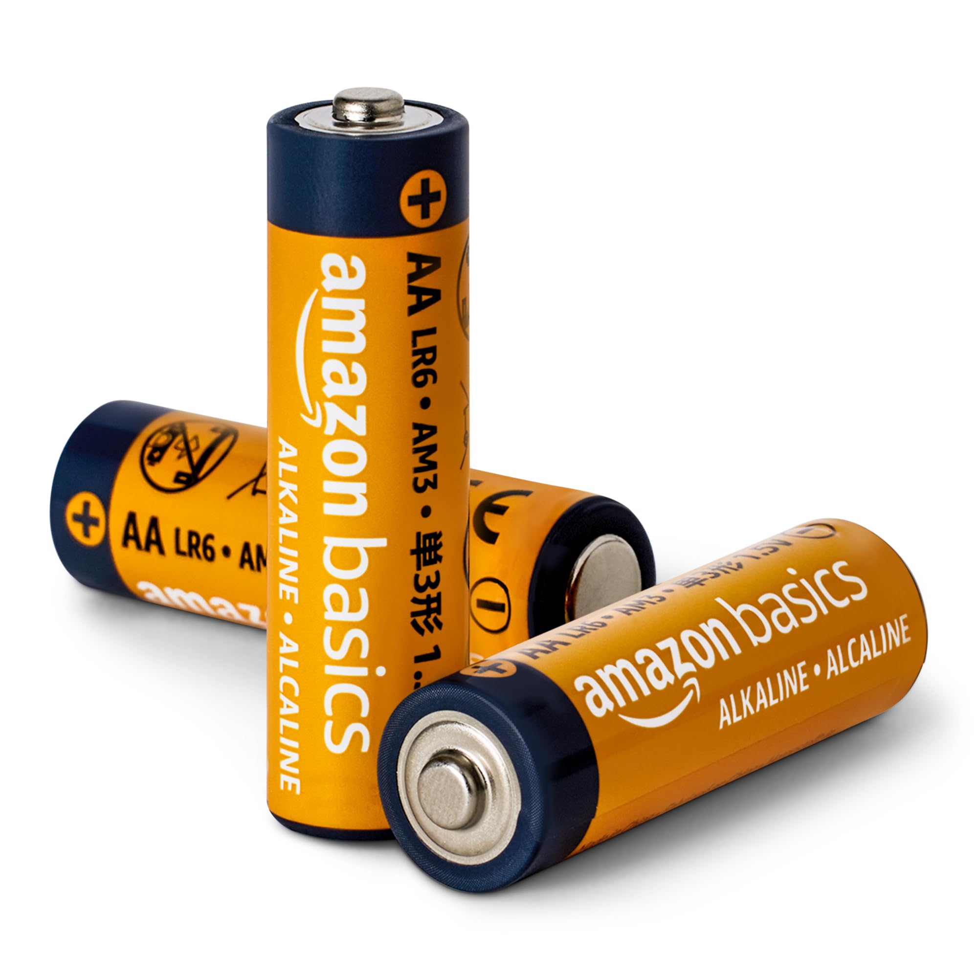 Amazon Basics 20-Pack AA Alkaline Batteries, 1.5 Volt, 10-Year Leak-Free Shelf Life, for Everyday and Household Devices