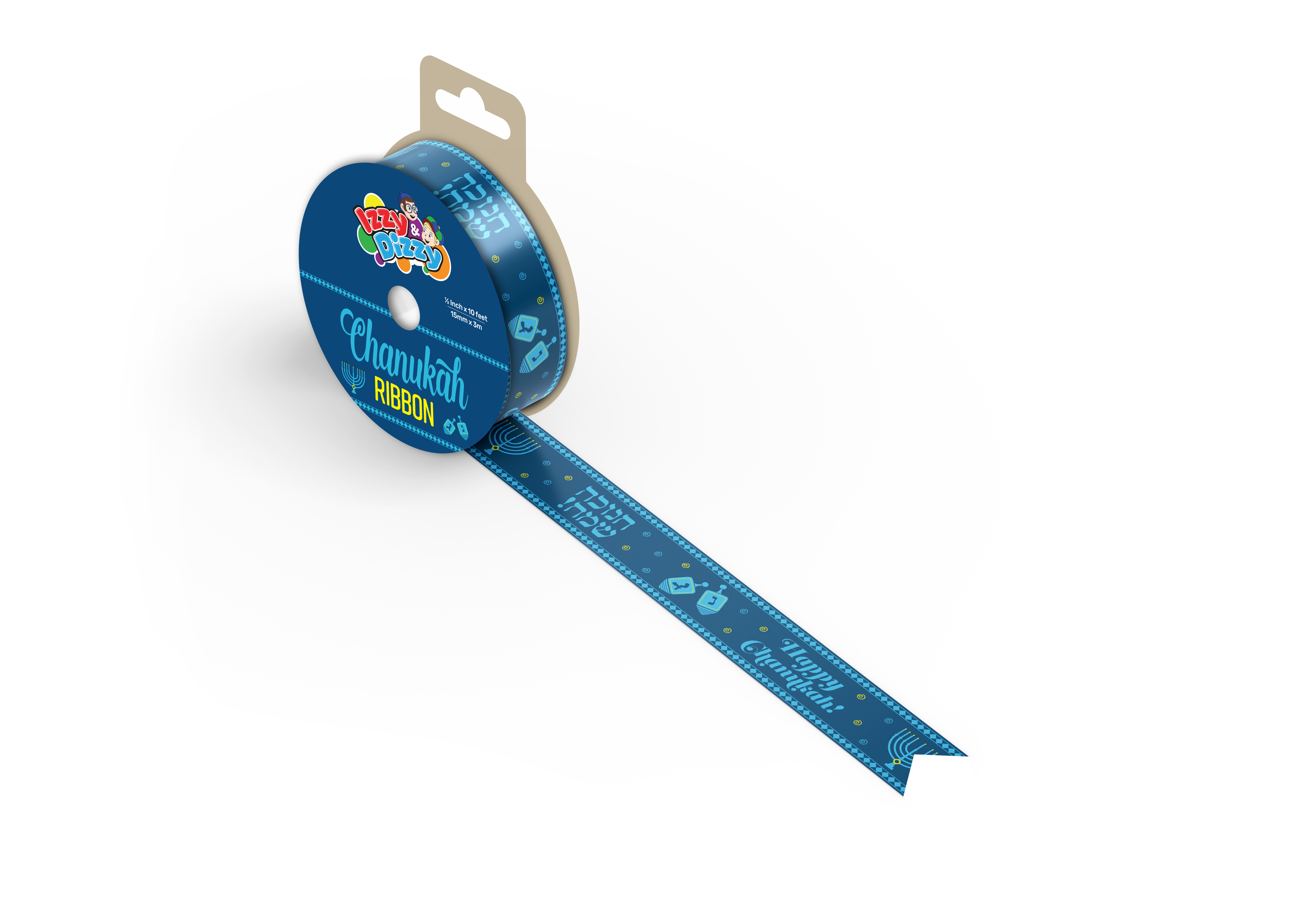 Chanukah Ribbon 1.5cm
