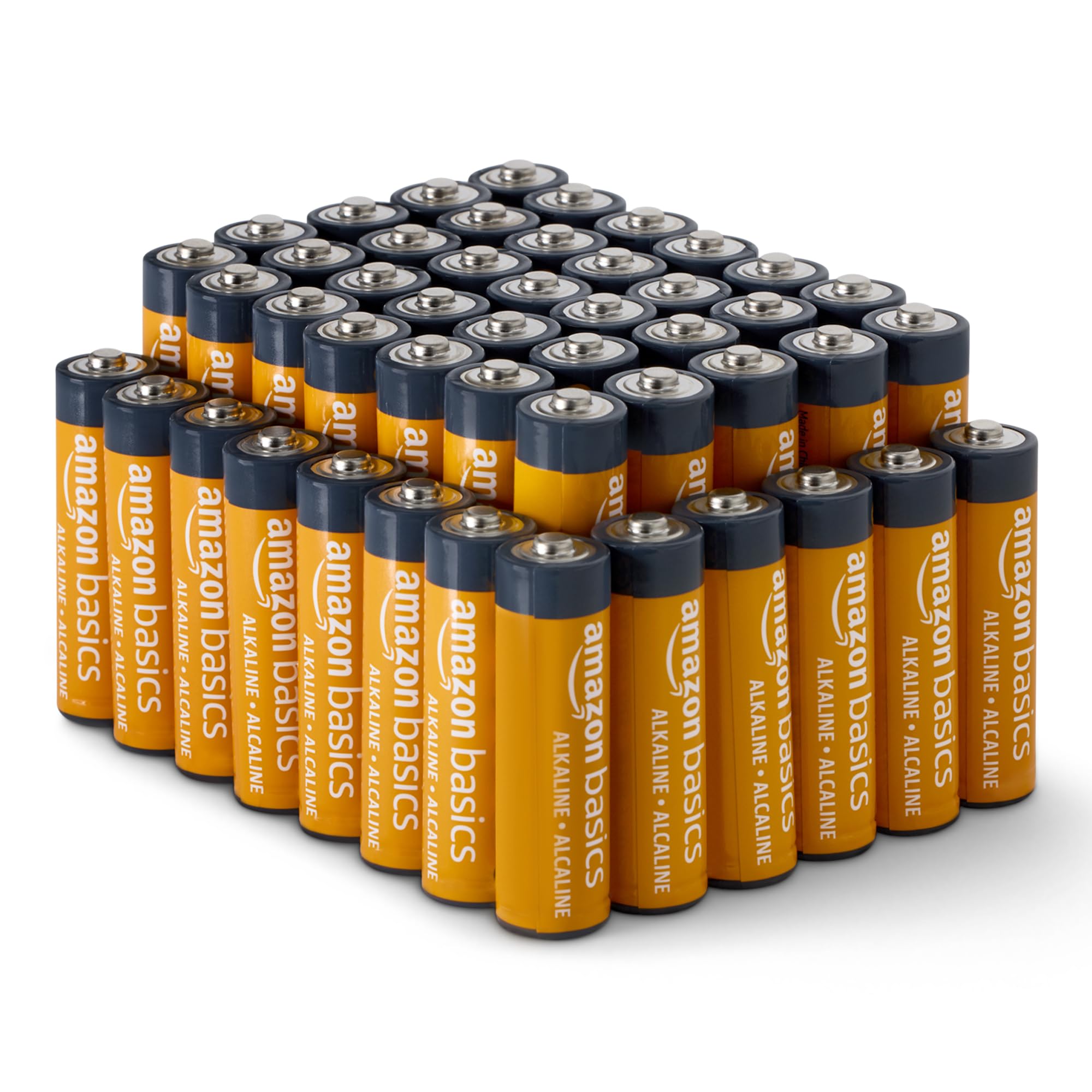 Amazon Basics 20-Pack AA Alkaline Batteries, 1.5 Volt, 10-Year Leak-Free Shelf Life, for Everyday and Household Devices