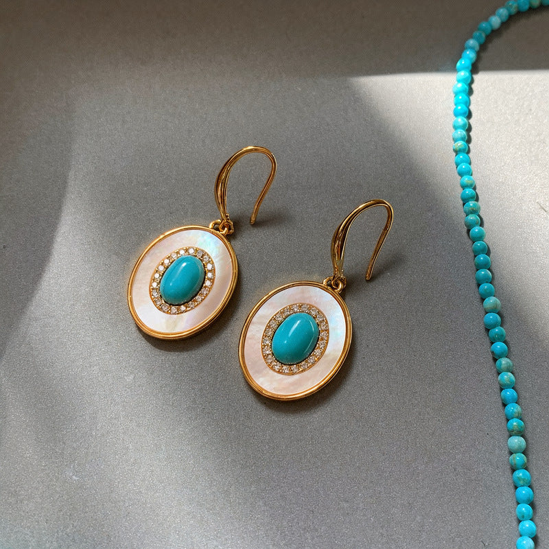 Elegant Inlaid Zircon Geometric Clavicle Chain Jewelry Set