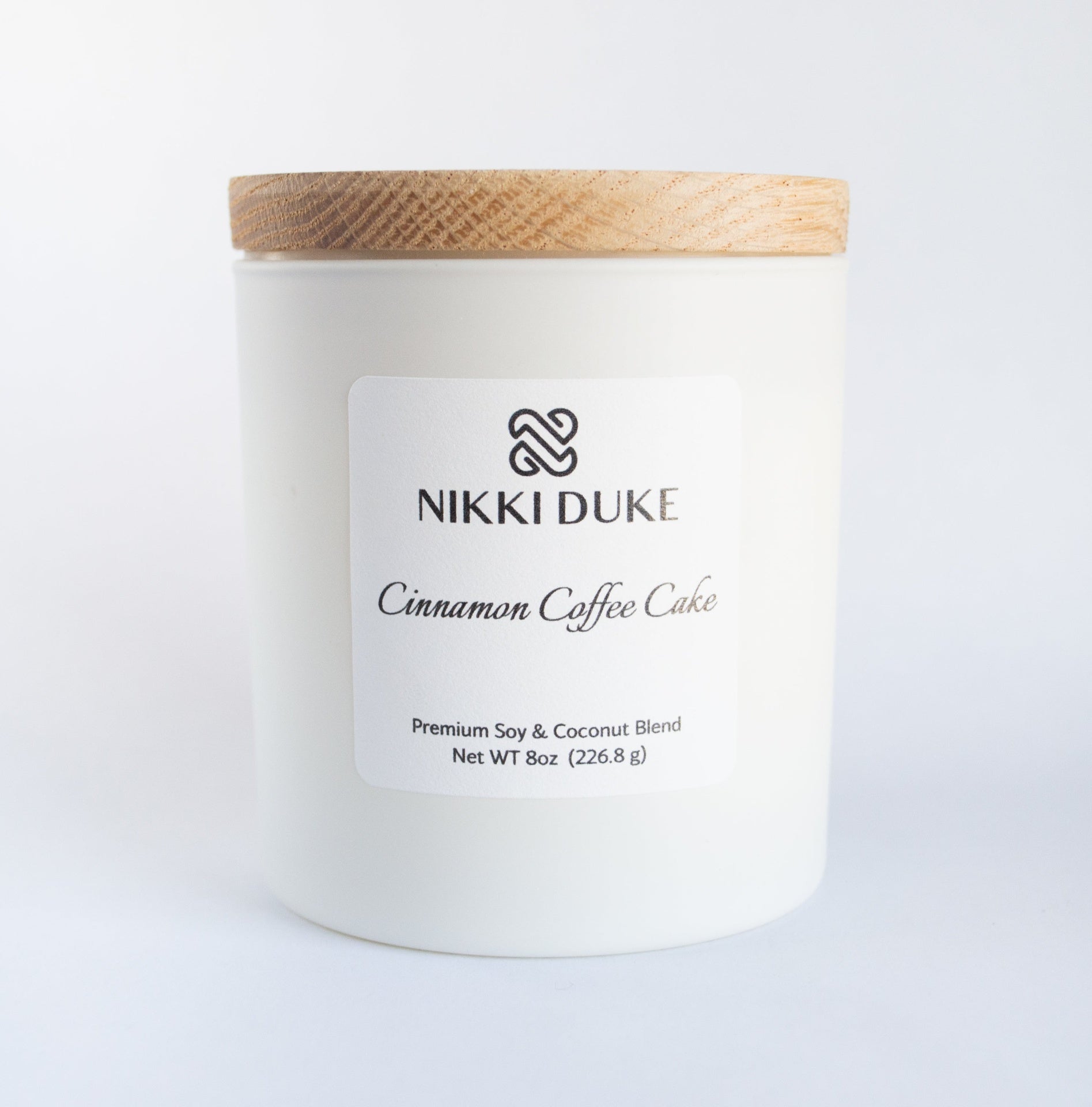 Nikki Duke 8 oz Premium Soy + Coconut Candle Collection with Whipped, Vanilla, and Seasonal Scents