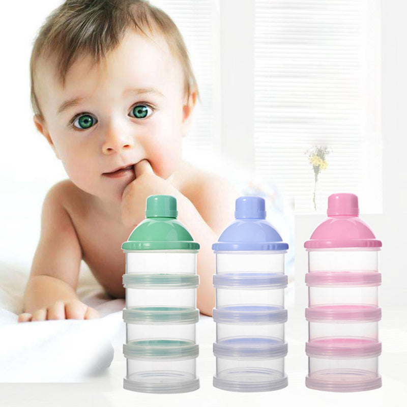 4-Layer Portable Milk and Fitness Powder Container