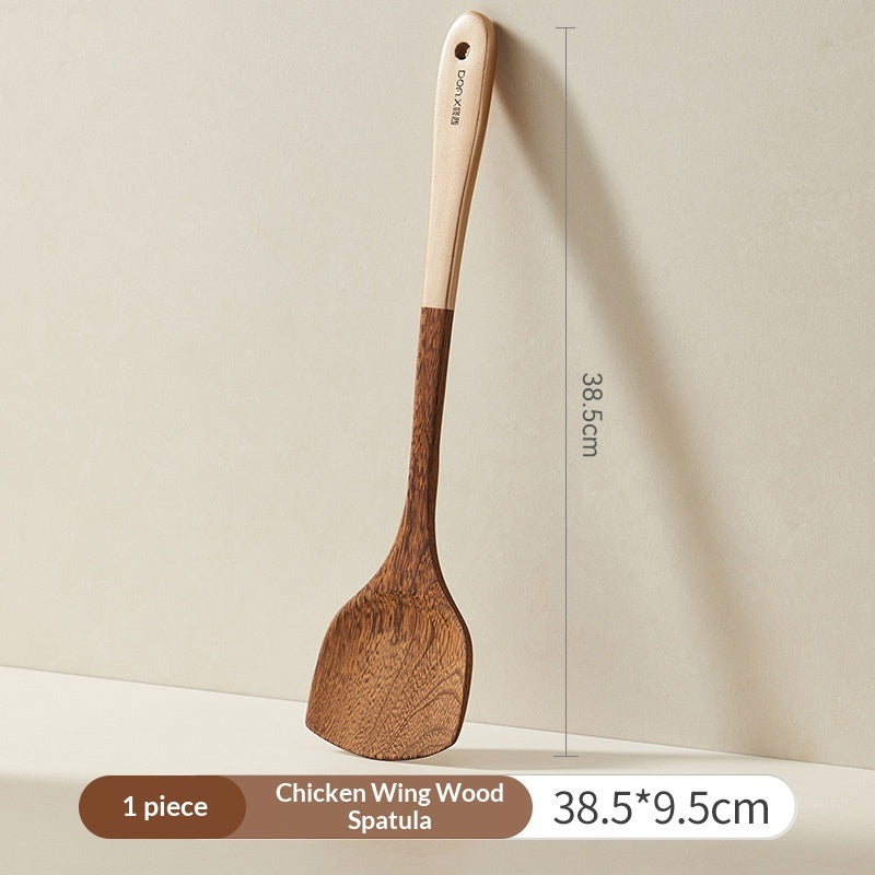Non-stick, High-temperature-resistant Chicken-wing-shaped Wooden Spatula