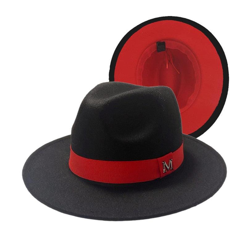 Classic Women's Fedora Hats Bright Colors Wide Brim Summer Hat Wide Brim Fedora Hat Men Women Two Colors Cowboy Fedora Comfortable Hats