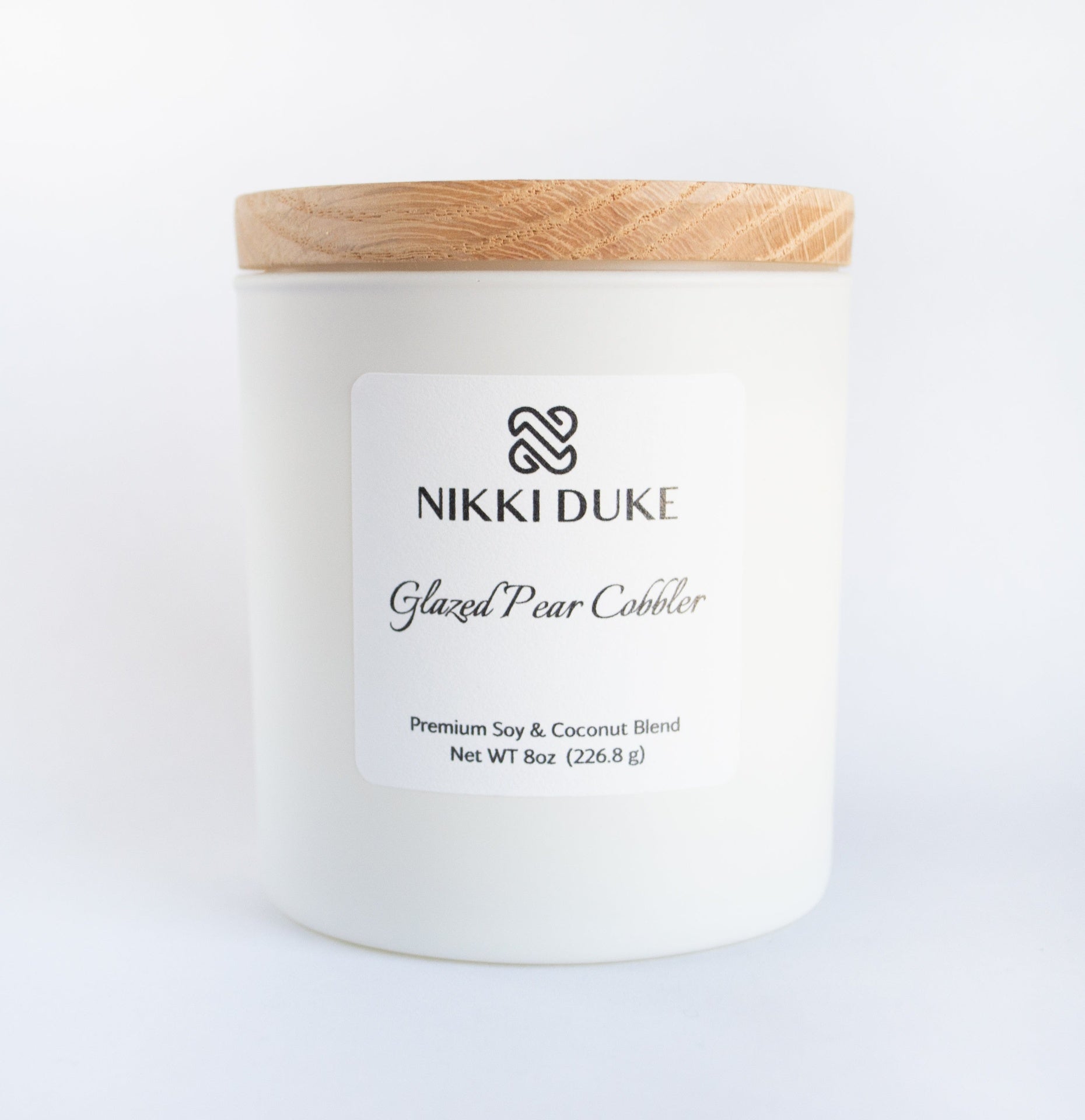 Nikki Duke 8 oz Premium Soy + Coconut Candle Collection with Whipped, Vanilla, and Seasonal Scents