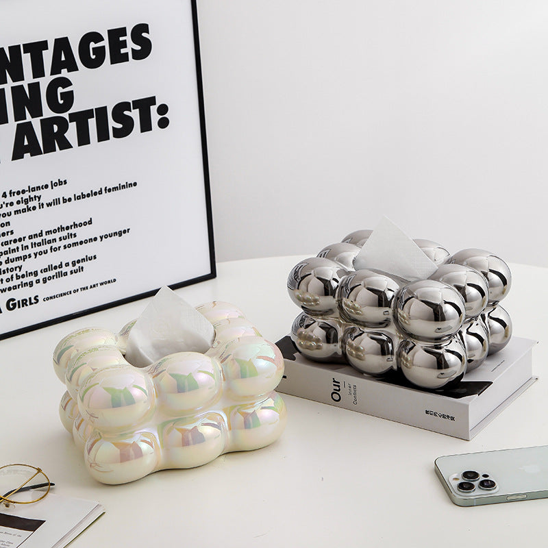 Bubble Tissue Box Decor