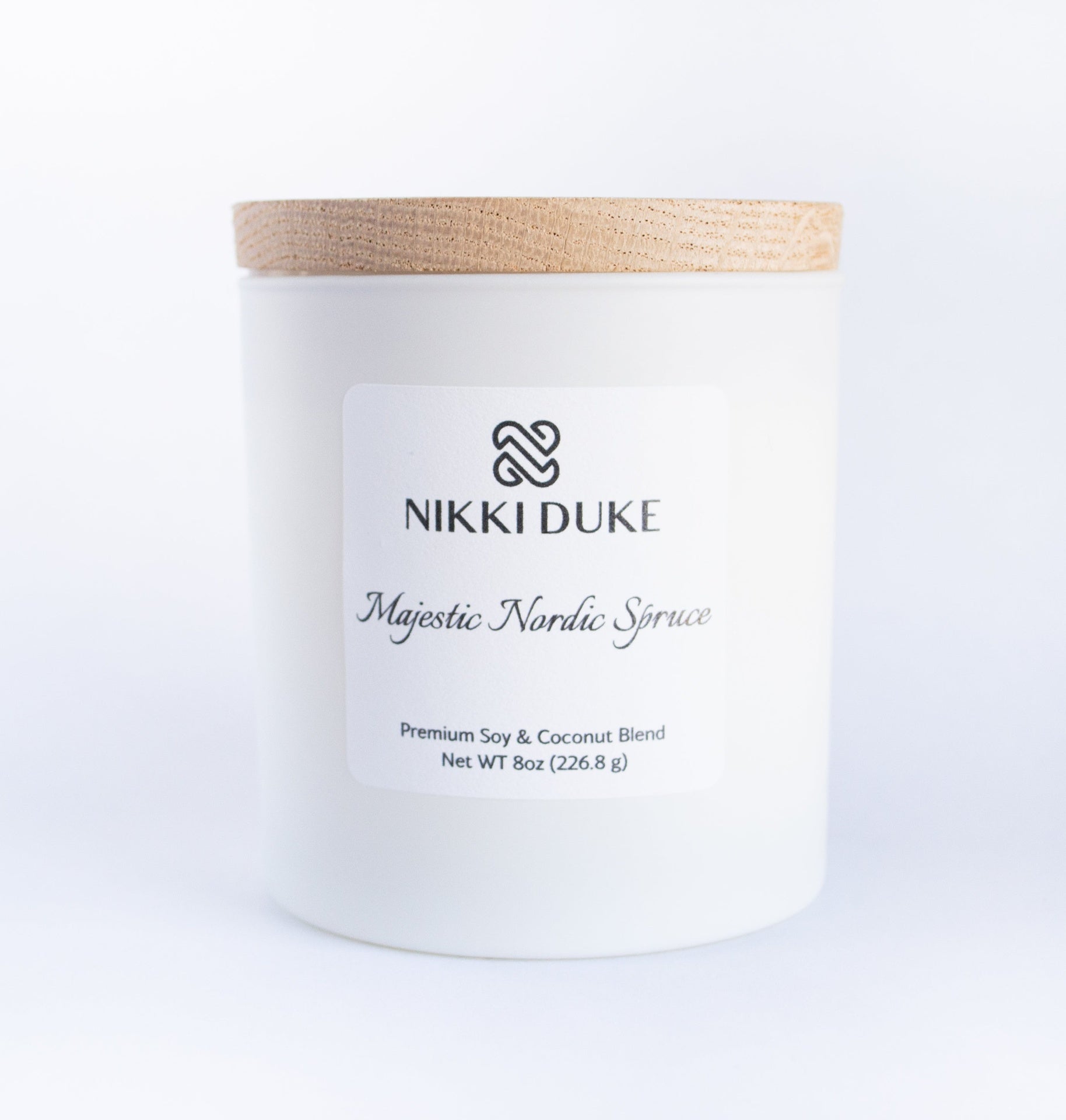 Nikki Duke 8 oz Premium Soy + Coconut Candle Collection with Whipped, Vanilla, and Seasonal Scents