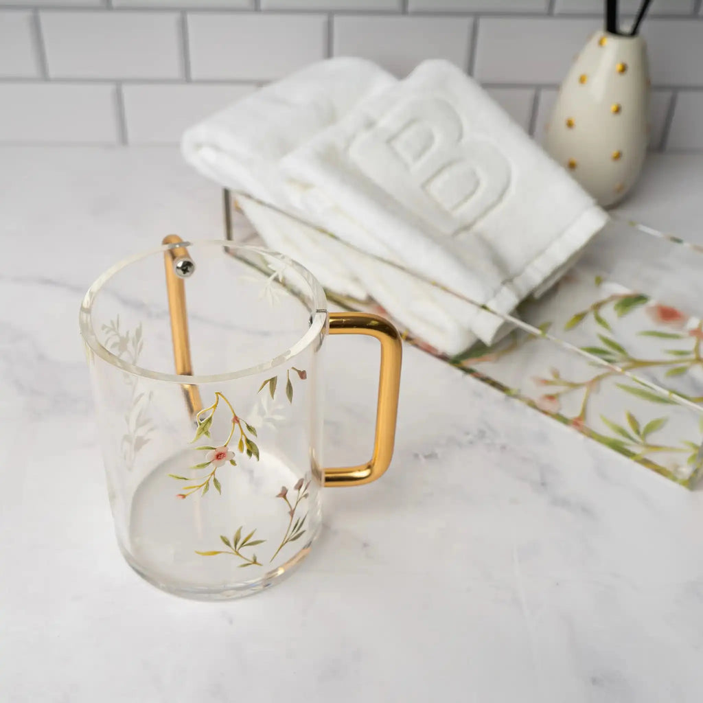 Floral Bird Washing Cup