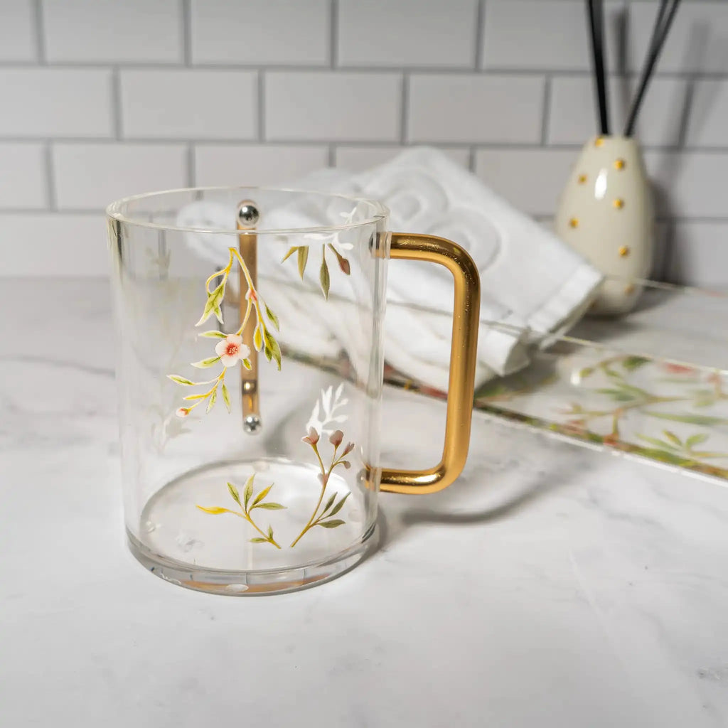 Floral Bird Washing Cup